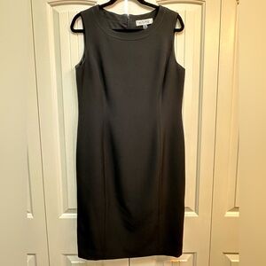 Kasper Classic Black Midi Dress